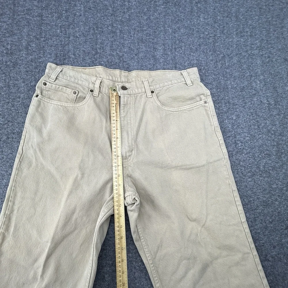 Levi's Jeans Mens 38x30‎ Beige Relaxed Fit Tapered USA Made 90s Vintage 550